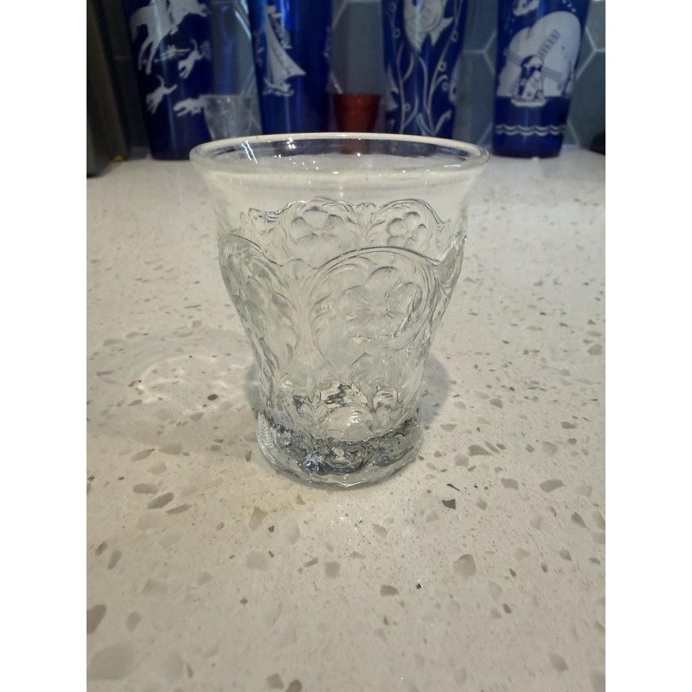 McKee Rock Crystal Clear 2.5oz  Whiskey Shot Glass EAPG Depression Glass